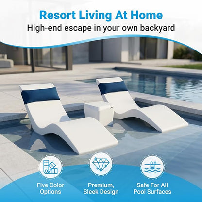 Aqua Outdoors Pool Chaise Lounge Chairs - Image 2