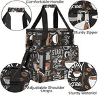 coffee cup coffee beans gray Coffee Maker Carring Bag Travel Carrying Storage Tote Bag Compatible Portable Single Serve Coffees Brewer Case with Pockets for K-cup Pods