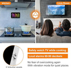 Kitchen Digital Timer, Count Down Up, Rechargeable, Vibration Mode Adjustable Volume and Brightness LED Display, Time Management Cook, Desk, Kids Adults Study Teaching, Kitchen Gadgets