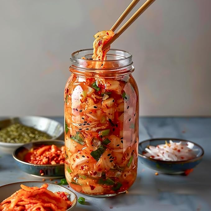 ComSaf Large Mason Jars 64oz Half Gallon 3 Pack, Wide Mouth Mason Jars with Lids and Seal Bands, Glass Canning Jars for Pickling, Jam, Jelly, Salad, Desert, Shower Wedding Favors