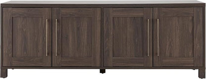 Henn&Hart Rectangular TV Stand for TV's up to 80" in Alder Brown, TV Stands for - Image 3
