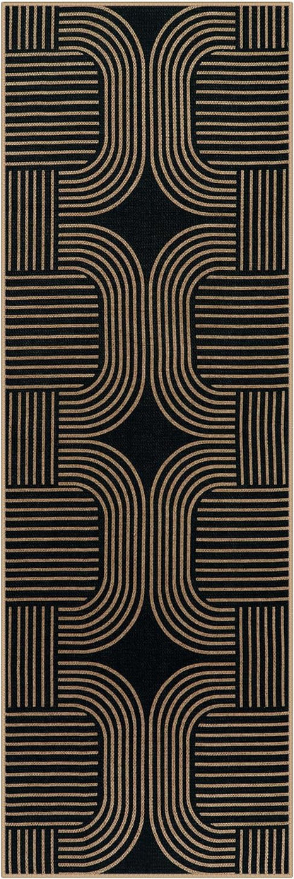 Lahome Modern Geometric Runner Rug, 2x6 Laundry Room Rug Runners - Image 8