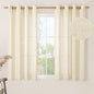 Beige Linen Curtains 54 Inches Long by LAMIT