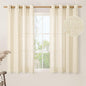 45 Inch Length Linen Curtains for Bedroom 2 Panels Set, 52 X 45 Inch | Beige by LAMIT