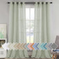 H.VERSAILTEX Linen Curtains Flax Linen Blended Curtain Panels by HVERSAILTEX