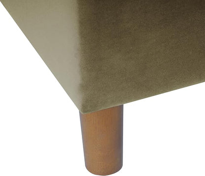 HomePop - Dinah 24" Storage Ottoman- Light Sage Green Velvet - Image 8