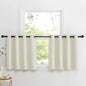 NICETOWN Natural Faux Linen Blackout Curtain Panels 24 inch Long, Thermal by NICETOWN