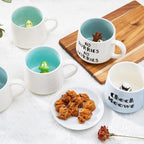 Dinosaur Ceramic Cup Hidden 3D Animal Inside Mug,12 oz Cute Cartoon Handmade Figurine Mugs,Christmas Birthday Surprise for Friends Family or Kids (Dinosaur)