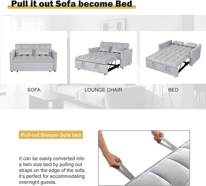 Convertible Sofa Bed, Pull Out Couch - Image 7