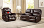 EBELLO 2-Piece Manual Recliner Sofa Set, Faux Leather Message Single Recliner by EBELLO