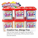 Colorations Wheat & Gluten Free Dough, 6 Classic Colors, ea 1.5 lb | Non-Toxic, Play Dough, Bulk Set, Sensory Kit, Party Favors, Classroom Pack