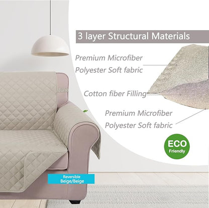 U-NICE HOME Large Sofa Cover Reversible Couch Cover - Image 4