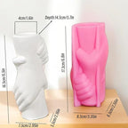 Hand in Hand Vase Cement Clay Mold Plaster Flower Pot Silicone Mold Concrete Succulent Flowerpot Pen Holder Epoxy Resin Mold
