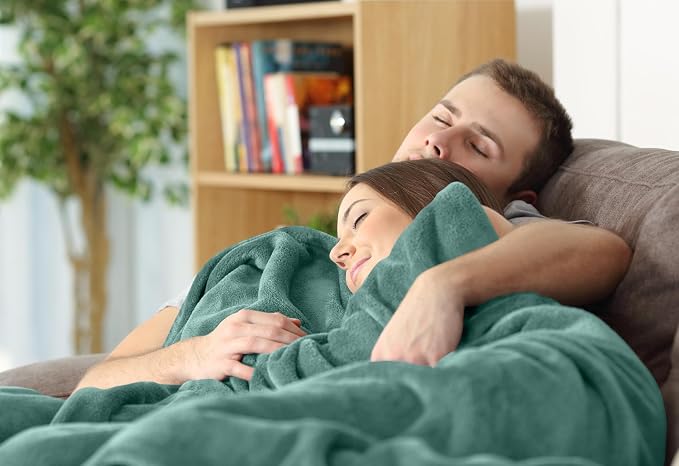 Utopia Bedding Soft Fleece Bed Blanket Throw Size Celadon | Microfiber Plush - Image 4