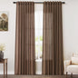Caramel Brown Curtains 80 Inches Long 2 Panels Set by Nanspring