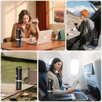 3-in-1 Portable Coffee Maker Fits For Ground Coffee & Capsule Pod(NS&DG),9600mAh&20Bar Mini Battery Espresso Machine For Camping | Office | RV | Travel,Small Self-Heating Electric Coffee Machine