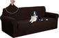 U-NICE HOME Oversized Stretch Couch Cover Slipcover, Chocolate | 3 Cushion Sofa by U-NICEHOME