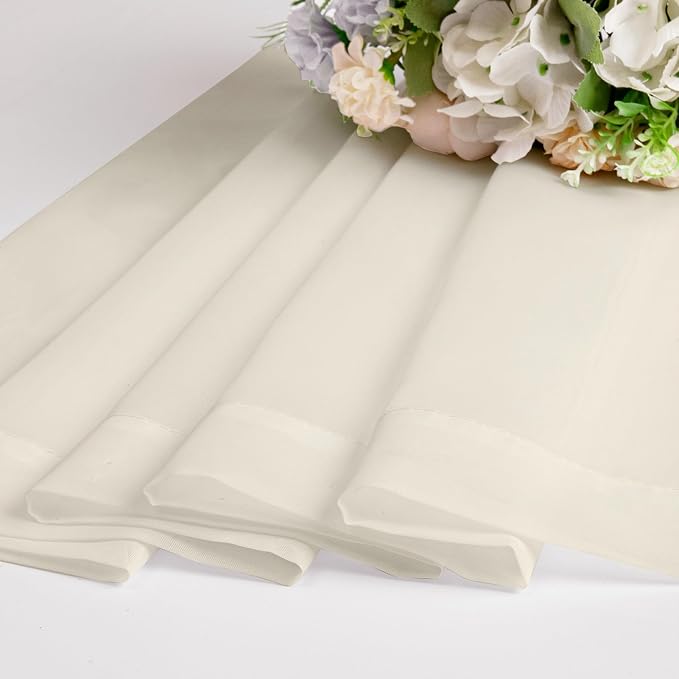 Chyhomenyc Cream Sheer Valances - Image 3