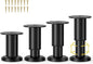 Wlrrcwdttc 4 Pcs Metal Adjustable Furniture Legs 3.15-4.72 inch, Adjustable by Wlrrcwdttc