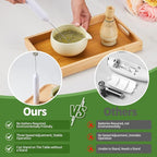 Matcha Whisk Set,9 Pcs Japanese Matcha Set, Matcha Kit with Sifter, Matcha Tea Cloth, Matcha Powder Canister, Electric Rechargeable Frother(Mottled Beige)