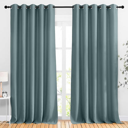 NICETOWN Room Darkening Curtains Extra Long 110 Inches, Grommet Thermal by NICETOWN