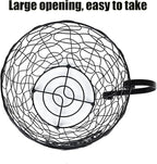 Coffee Pod Holder, Super Large Capacity K-Cup & Nespresso Capsule Basket, XL Metal Kcup Storage, Bar Organizer for Kitchen Dinning Room Office Home Cafe Hotel (Black-Round-Cup)