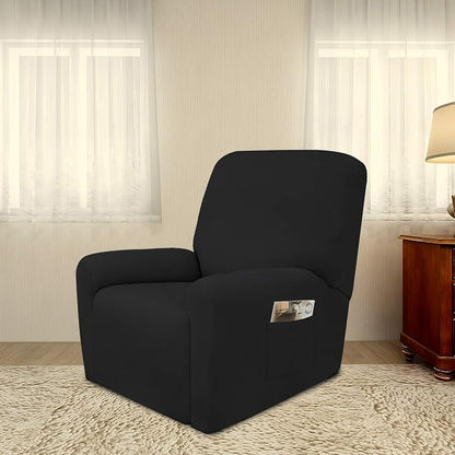 PureFit Stretc Recliner Chair Covers Fleece Soft Couch Covers - Image 2