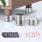 Furniture Risers 1 inch Adjustable, 4 Pack 0.9"-1.7" Metal Table Leg Risers by xuenair