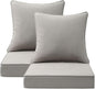 Sunbrella Outdoor Deep Seat & Back Cushion Set, 24 x 24 Inch Water Repellent by Supflourishia