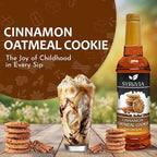 Syruvia Pistachio Latte Syrup & Cinnamon Oatmeal Cookie Syrup - 25.4 fl oz. Premium Coffee Flavoring Syrup. Kosher, & Gluten-Free. Perfect for Enhancing Drinks, Smoothies, Shakes, Desserts, & More.