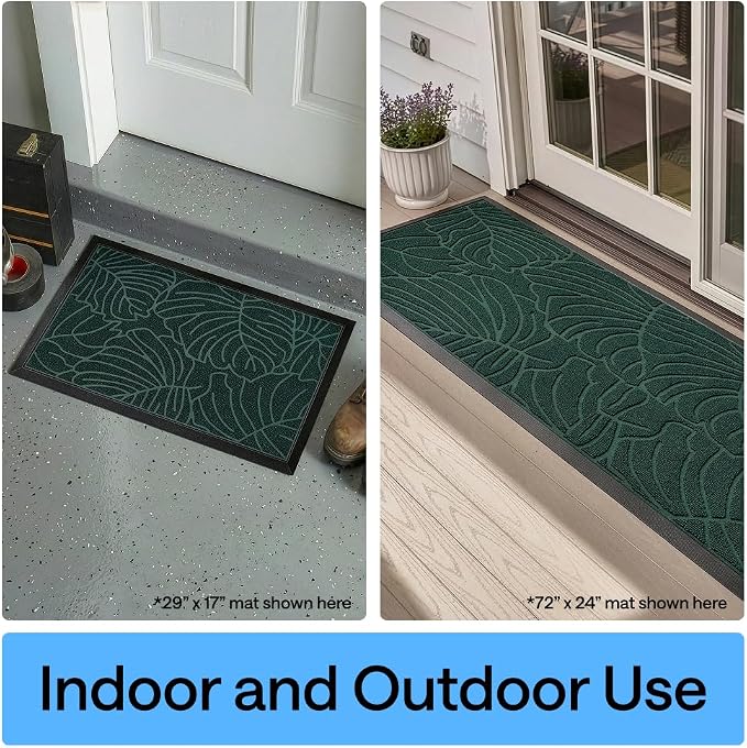 GORILLA GRIP 100% Waterproof All-Season WeatherMAX Doormat 35x23, US Designed - Image 9