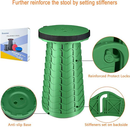 Boreeman Upgraded Folding Stool Lightweight Yet More Sturdy - Image 3