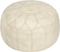Thgonwid Unstuffed Moroccan Faux Leather Pouf Ottoman by Thgonwid