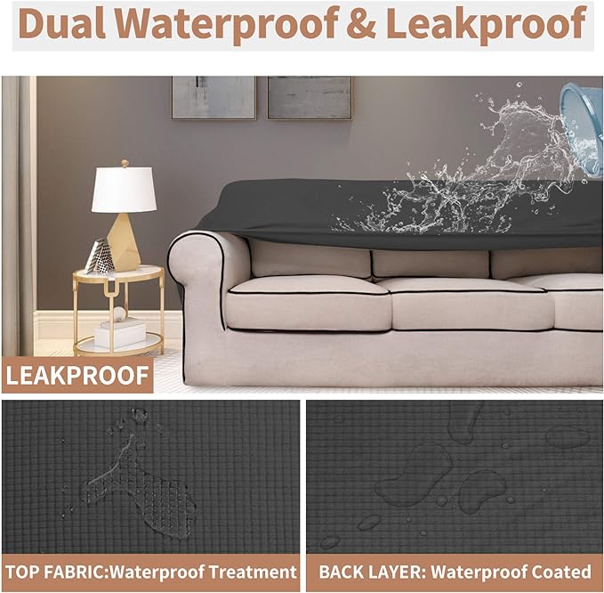 Easy-Going 100% Waterproof Oversized Loveseat Cover, Couch Cover - Image 3