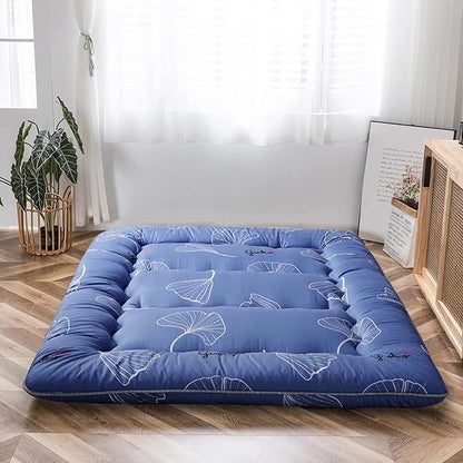 MAXYOYO Leaf Printed Japanese Futon Floor Mattress, Thicken Sleeping Pad Floor - Image 6