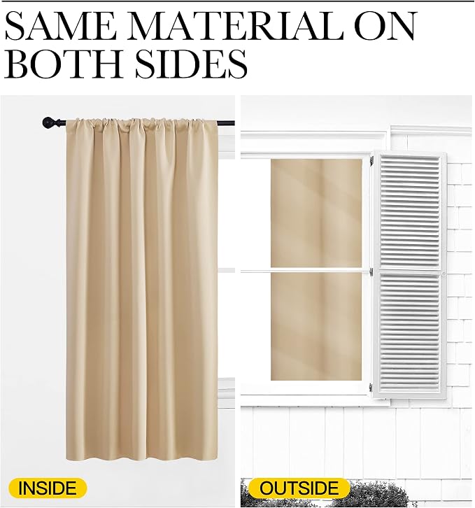 NICETOWN Room Darkening Curtains - Image 6