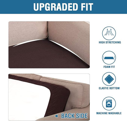 H.VERSAILTEX Super Stretch Individual Seat Cushion Covers Sofa Covers Couch - Image 6