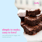 Belly Brownie Mix with Collagen Protein | High-Protein | Fudgy Brownies | Grain-Free Dairy-Free Nut-Free | Healthy Snacks For Adults & Kids | Women-Owned Business | 11.4 oz | 3 Pack