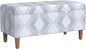 HomePop Malmo Decorative Storage Bench -Natural Woven Geo by HomePop
