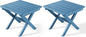 SERWALL Folding Outdoor Side Table Set of 2, Portable Adirondack Side Table by SERWALL