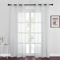 NICETOWN Living Room Window Curtains Sheer Textured, Grommet Casual Voile Sheer by NICETOWN