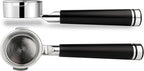 LILQ 58mm Bottomless Naked 2 Ears Portafilter Compatible with Breville Machines– Includes 18–20g Basket (Aluminum Flat, 58mm For Breville)