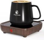 Coffee Mug Warmer & Kepwam Mug Set, Excellent Heating & Highest Temp Setting & Light Indicator, Coffee Warmer for Desk 6H Auto Shut Off, Cup Warmer Plate for Beverage, Gifts for Dads, Fathers