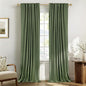 Faux Linen Total Blackout Curtains by 100BlackoutShield