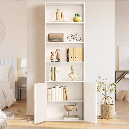 Bookshelf, 6-Tier Floor Bookcase - Image 4