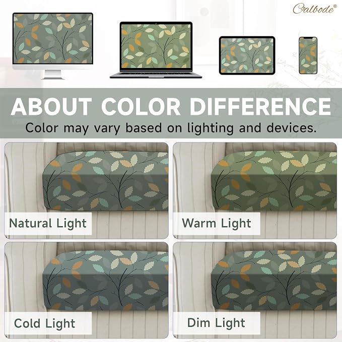 CALBODE 8Pcs Stretch Patio Cushion Cover - Image 6
