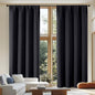 Simplebrand Ava Black Blackout Curtains by Simplebrand