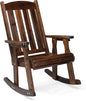 VINGLI Outdoor Rocking Chair, Heavy Duty 600 LBS Wooden Rocking Bench by VINGLI