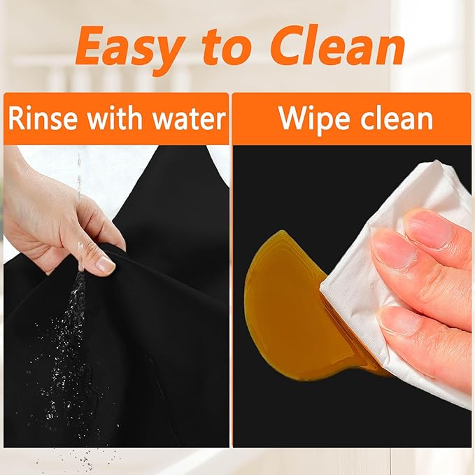 23.62"x15.74"(60cmx40cm) Countertop Protector Mat, Silicone Mats for Kitchen Counter, Cuttable Heat Resistant Mats for Counter, Waterproof Silicone Kitchen Island Protector Mat(2Pack, Semitransparent)