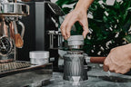 IKAPE Coffee Products, 58MM Coffee Distributor, Gravity Adaptive Espresso Distributor Fits All 58.35MM Espresso Portafilter, Compatible with 58.35MM Rancilio Bottomless Portafilter (Silver)